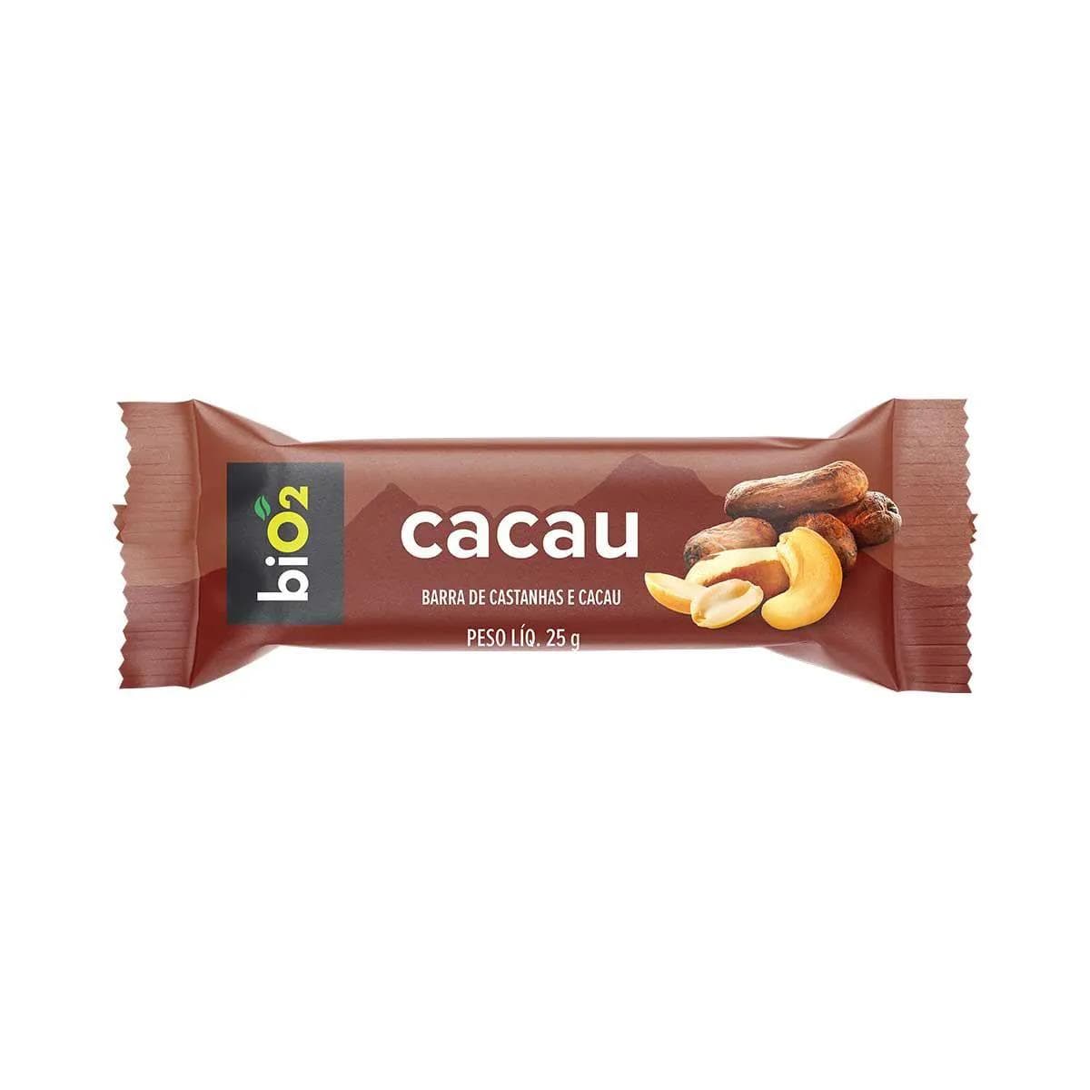 BARRA DE CASTANHAS E CACAU 25G BIO2
